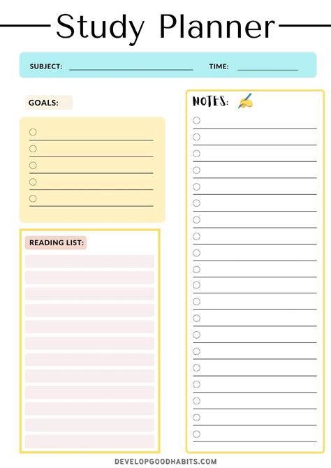 Study planning .